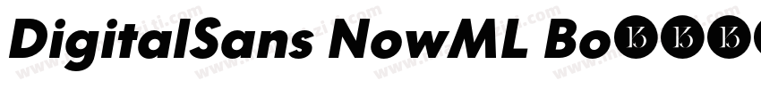 DigitalSans NowML Bo字体转换
